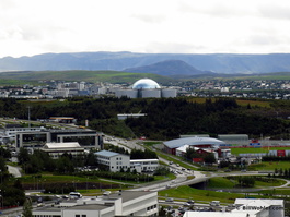 The Perlan to the south