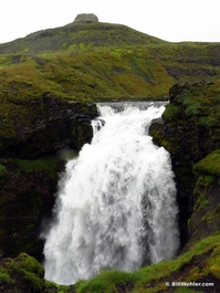This was the largest waterfall above Skógafoss