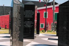 Impressive pentagonal memorial to lost sailors in Lunenburg