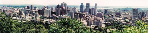 Skyline view from Mont Royal