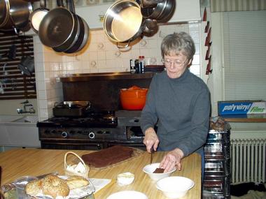 Barbara cooks
