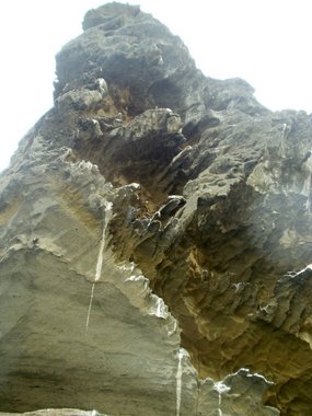 Pinnacle Rock detail, note the wind-blasted erosion
