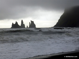 Legend has it that these sea stacks called Reynisdrangar off the coast of Vík were trolls that were turned to stone