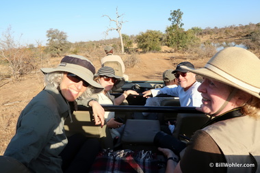 Lori, Jeanne, Dan, and Deb set out for the afternoon game drive