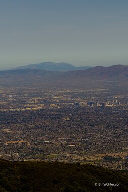 Mt. Diablo behind San Jose--at 3,849 ft, it's the 2nd highest peak visible from Mt. Umunhum