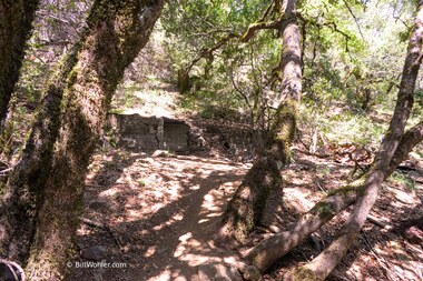 This cabin far from civilization, of which only remnants remain, was built in the early 20th century and was once occupied by Gwendolyn Alice Boyer