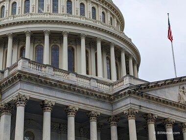 The east side of the US Capitol