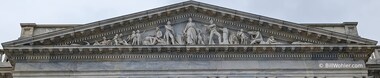 Progress of Civilization pediment by Thomas Crawford (1863) over the east entrance to the Senate wing