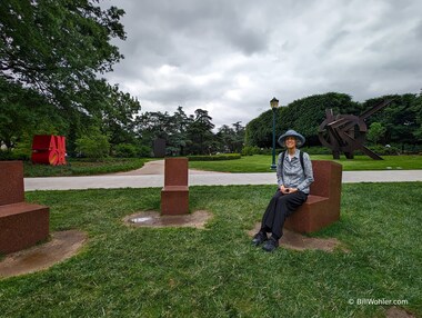 Lori partakes in the Six-Part Seating by Scott Burton, conceived in 1985 and fabricated in 1998