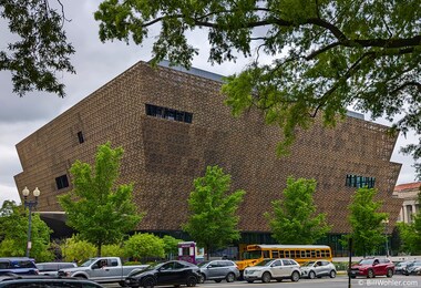 The copper panels of the National Museum of African American History and Culture reminded me of the De Young Museum in San Francisco