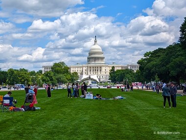 Our last view of the Capitol on our way to the train to go to the airport