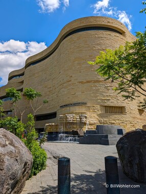 The other side of the National Museum of the American Indian