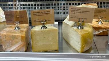 Wallace's favorite cheese, Wensleydale! (photo by Dan Heller)