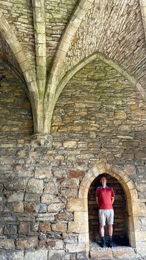 Bill stands guard inside the gatehouse (photo by Dan Heller)