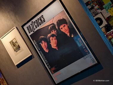 We saw this poster in the bar in our airport hotel and learned that Manchester was the hometown for the Buzzcocks!