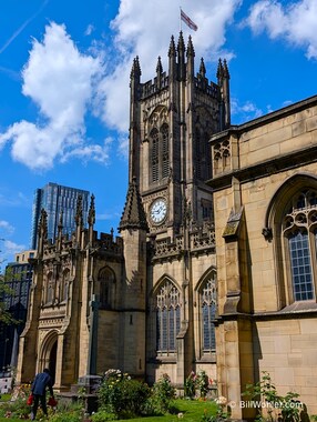 The building of the Manchester Cathedral began in 1421