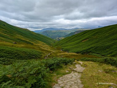 Looking down after our climb