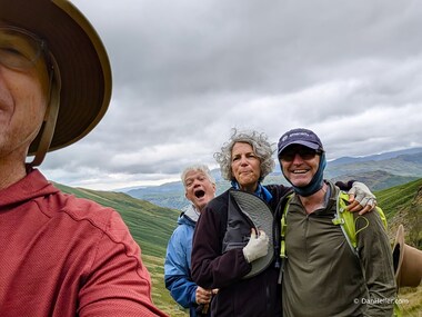 Dan takes a selfie with Lori and I and a photo-bomb by Steve (photo by Dan Heller)