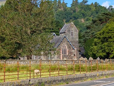 Church of St Patrick in Patterdale across the street from our starting point