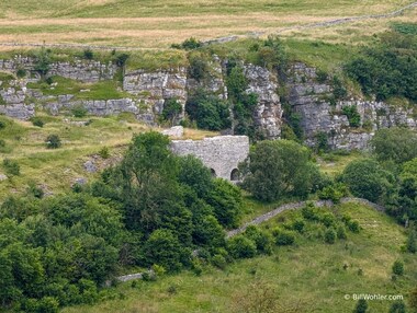 An abandoned lime kiln