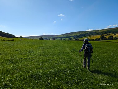 Lori nears the Marrick Priory