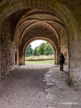 Lori inside the gatehouse