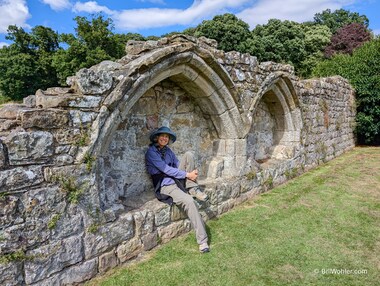 There is not much left of the church at the center of the abbey