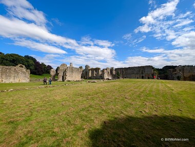 What used to be a small courtyard behind the church and service buildings is now a wide open space