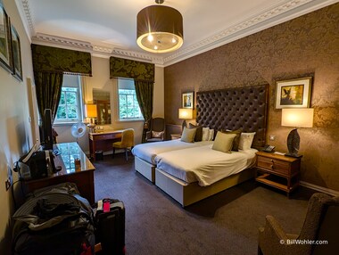 Our lovely room in the Crathorne Hall Hotel