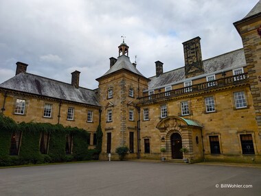 The front of the Crathorne Hall Hotel