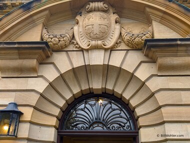 Detail above the door