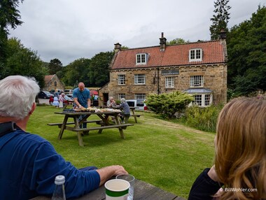 Our picnic buffet at the Horseshoe Hotel takes shape