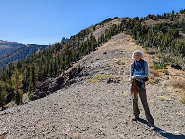 We've reached the ridge, yet the trail keeps going up, and up, and up