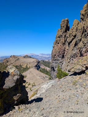 The back side of Glove Rock