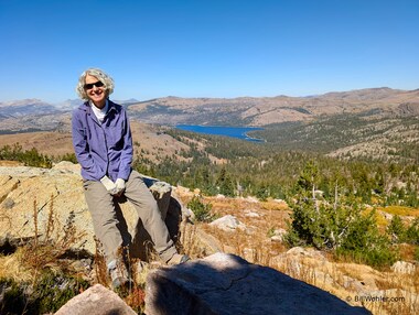 Lori above Caples Lake