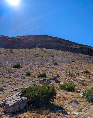 Covered Wagon Peak, where we had lunch and turned around