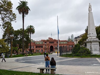 The Casa Rosada (https://en.wikipedia.org/wiki/Casa_Rosada) is the workplace of the Argentinian president