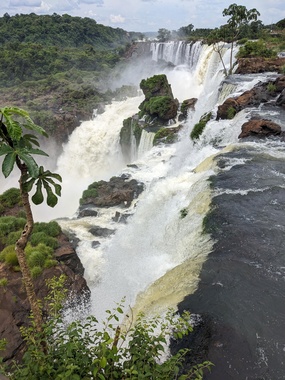 The Iguazu Falls from the upper trail hike