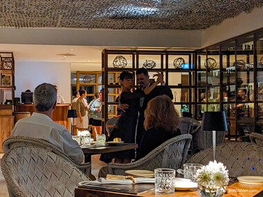 We enjoy a little tango along with dinner