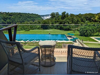 Our balcony with a view to the Iguazu Falls