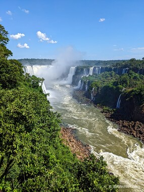 The Iguazu Falls are even more impressive from the Brazil side