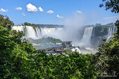 The Iguazu Falls are even more impressive from the Brazil side