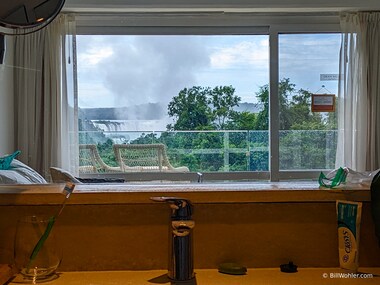 ...until you're in the bathroom and can see the amazing Iguazu Falls
