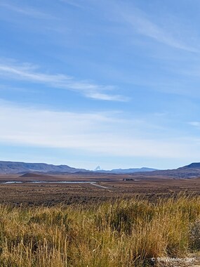 You could see the Fitz Roy--our destination--off in the far distance