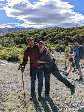 José and Romina, who can rarely strike a serious pose