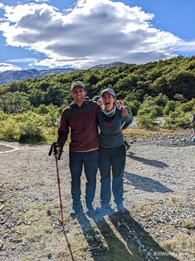 José and Romina, who can rarely strike a serious pose