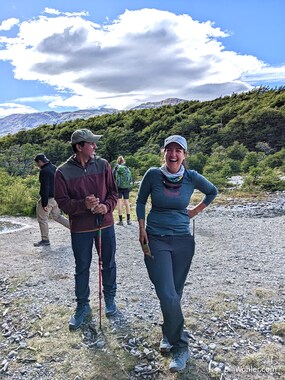José and Romina, who can rarely strike a serious pose