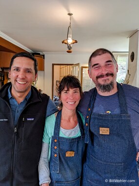 José and our hosts Cristina and Guillermo