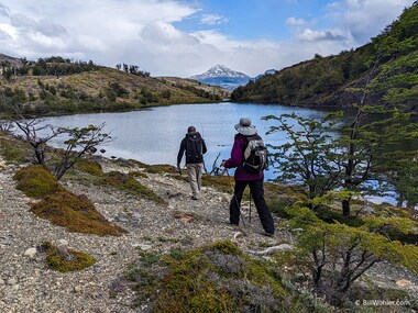 Carlos and Lori pass by yet another scenic lake