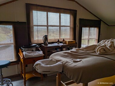 I had an appointment with a massage therapist, and a nice massage it was!